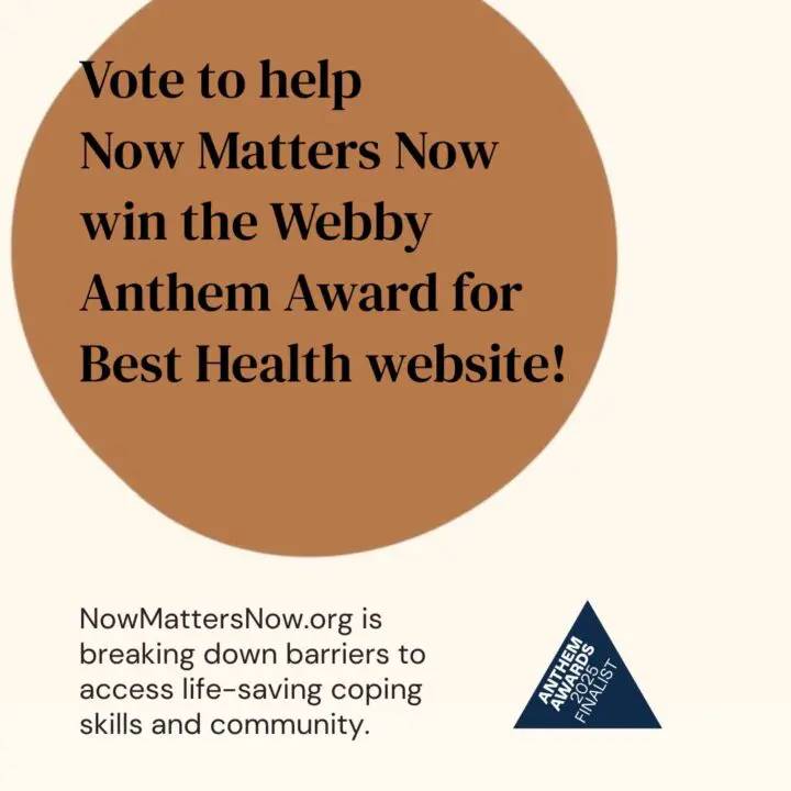 Vote for Now Matters Now in the Webby Anthem Awards for Best Health Website. Support li...