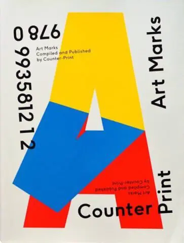 Colorful abstract A design with geometric shapes and text, promoting Art Marks by Count...