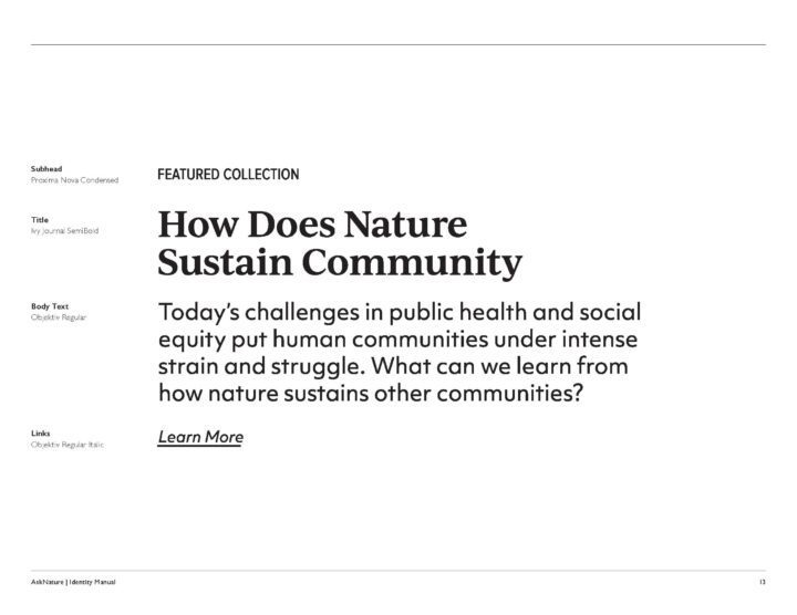 Featured collection on nature's role in sustaining communities amid public health and s...