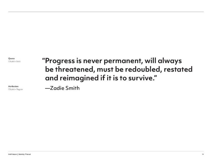 Quote by Zadie Smith: Progress is never permanent, must be redoubled and reimagined to ...