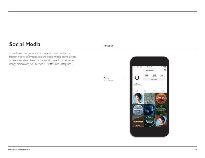 Social Media Guidelines: Image showing an Instagram profile on a smartphone to illustra...