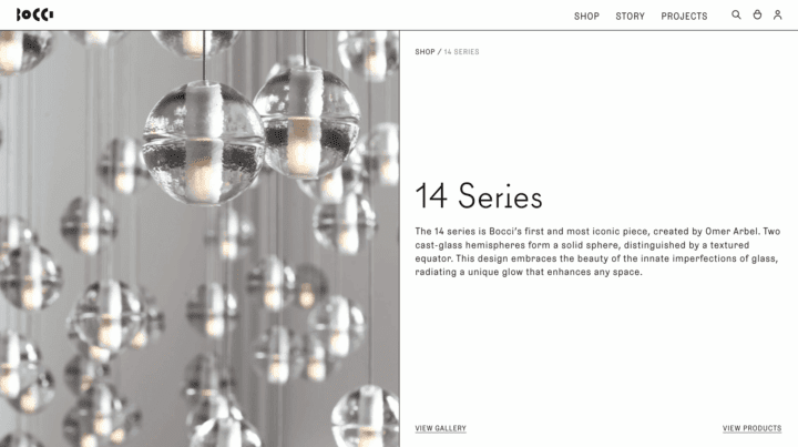 Modern Bocci 14 Series pendant lights with solid glass spheres enhance interiors with e...