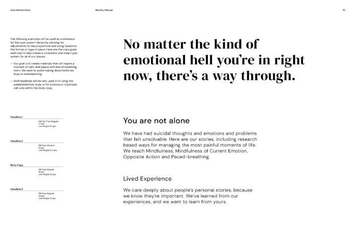 Text about emotional resilience and mental health support strategies, including mindful...