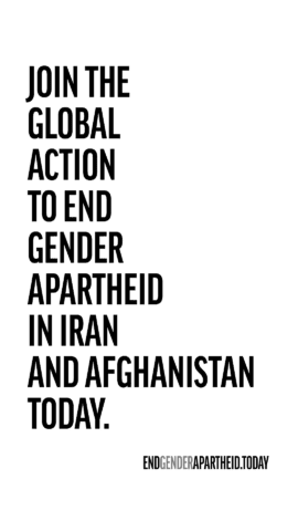Join global movement to end gender apartheid in Iran and Afghanistan. Support the cause today at endgenderapartheid.today.